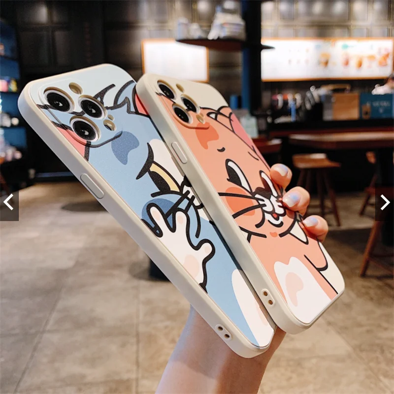 Cat and Mouse Cartoon Cases for iPhone 13 12 11 Pro Max 12 13 Mini XR XS Max 7 8 Plus 6S 6 Plus SE 2020 Silicone Phone Cover
Cat and Mouse Cartoon Cases for iPhone 13 12 11 Pro Max 12 13 Mini XR XS Max 7 8 Plus 6S 6 Plus SE 2020 Silicone Phone Cover