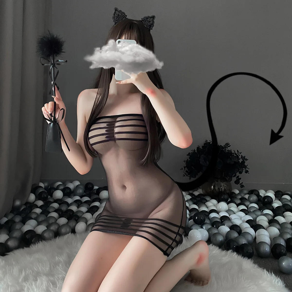 Erotic Lingerie Striped Bustier Sexy Stockings See-Through Tight One-Piece Hosiery Seduction Hipster Dress Confidential Delivery
Erotic Lingerie Striped Bustier Sexy Stockings See-Through Tight One-Piece Hosiery Seduction Hipster Dress Confidential Delivery