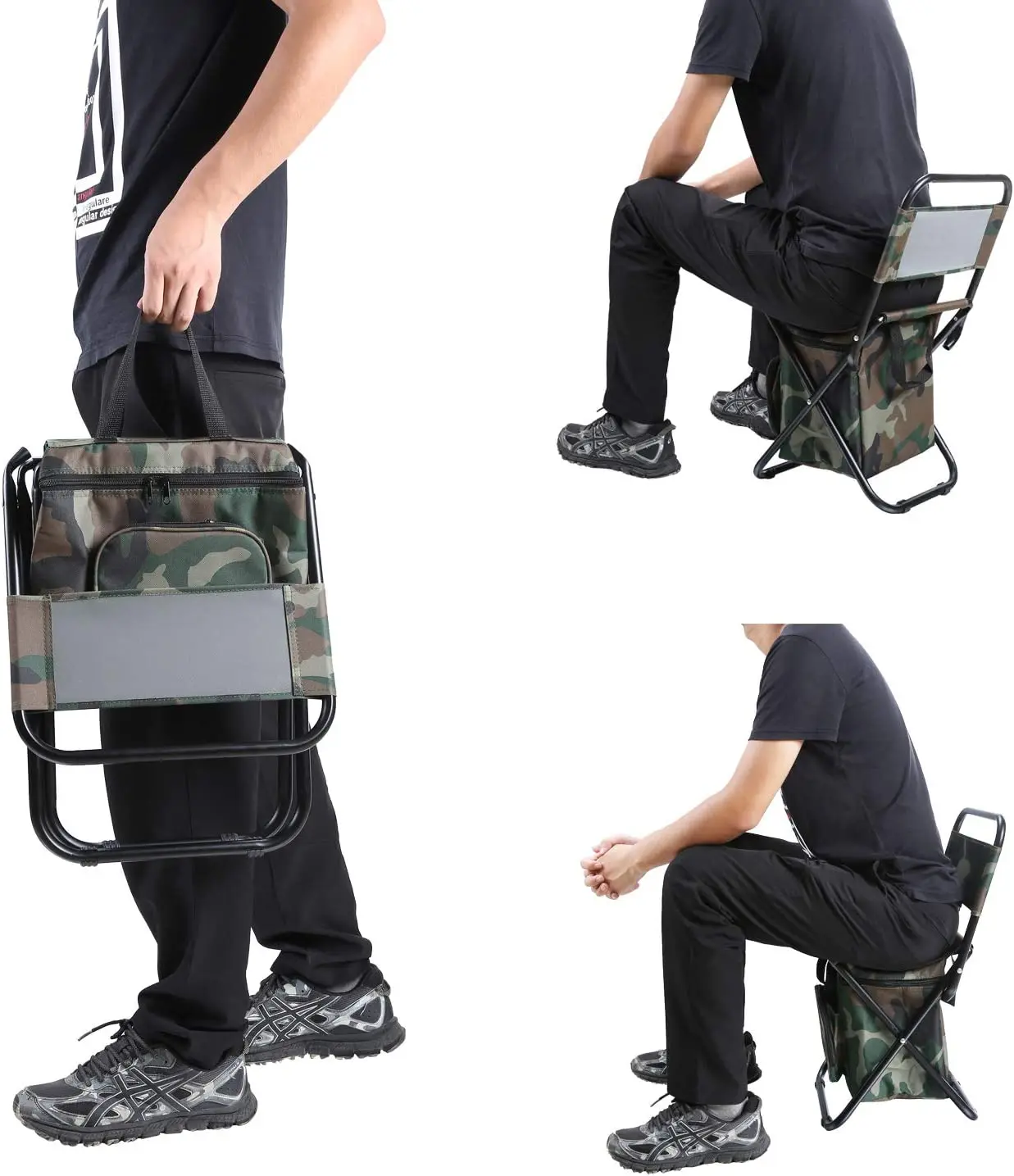 Folding Chair Seat Portable Foldable Camping Chair with Cooler Bag Lightweight Backrest Stool Compact
Folding Chair Seat Portable Foldable Camping Chair with Cooler Bag Lightweight Backrest Stool Compact