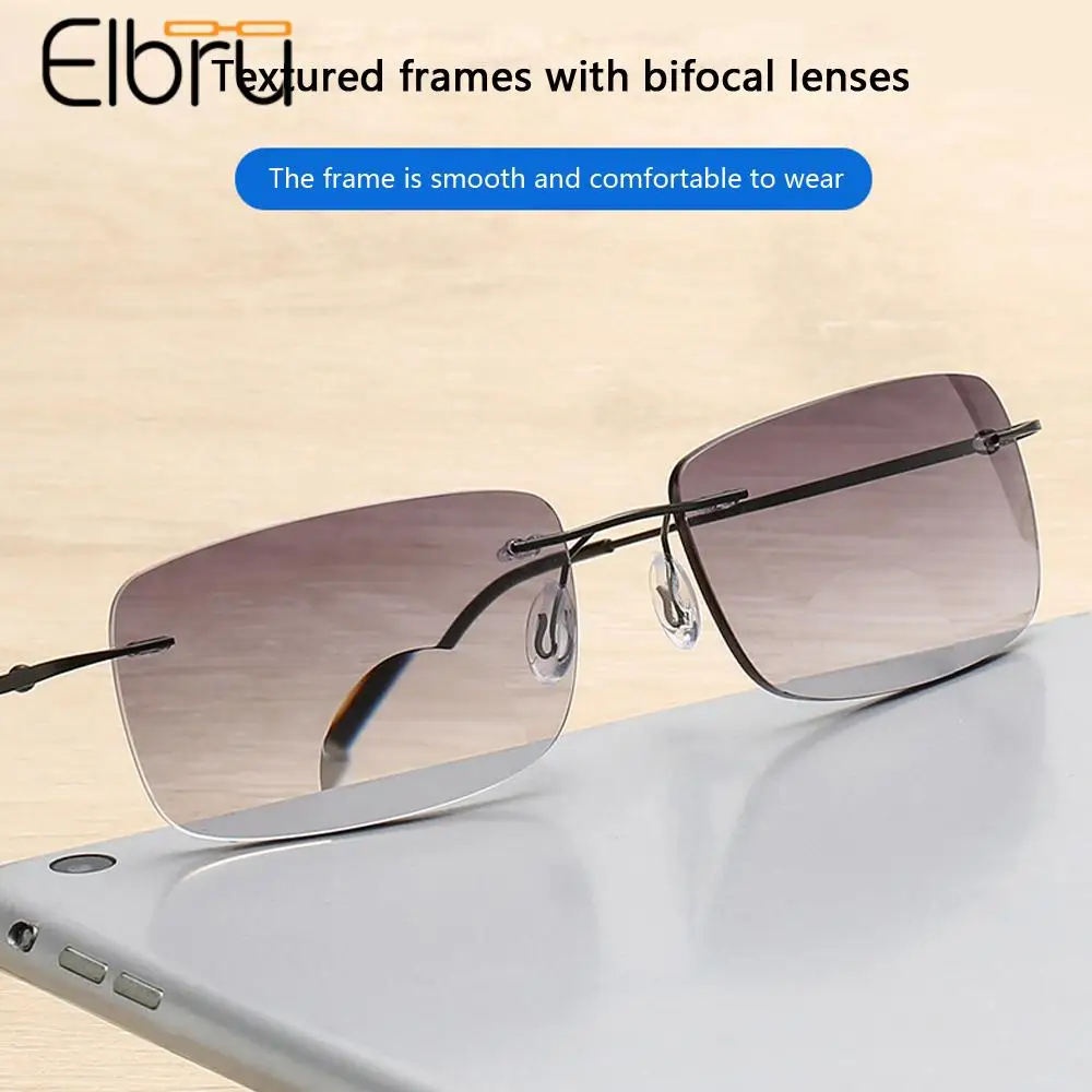 Elbru+1+1.5+2...+4 Ultralight Anti Blue Rays Sun Reading Glasses Women Men Rimless Near And Far Double Light Presbyopia Eyewear
Elbru+1+1.5+2...+4 Ultralight Anti Blue Rays Sun Reading Glasses Women Men Rimless Near And Far Double Light Presbyopia Eyewear