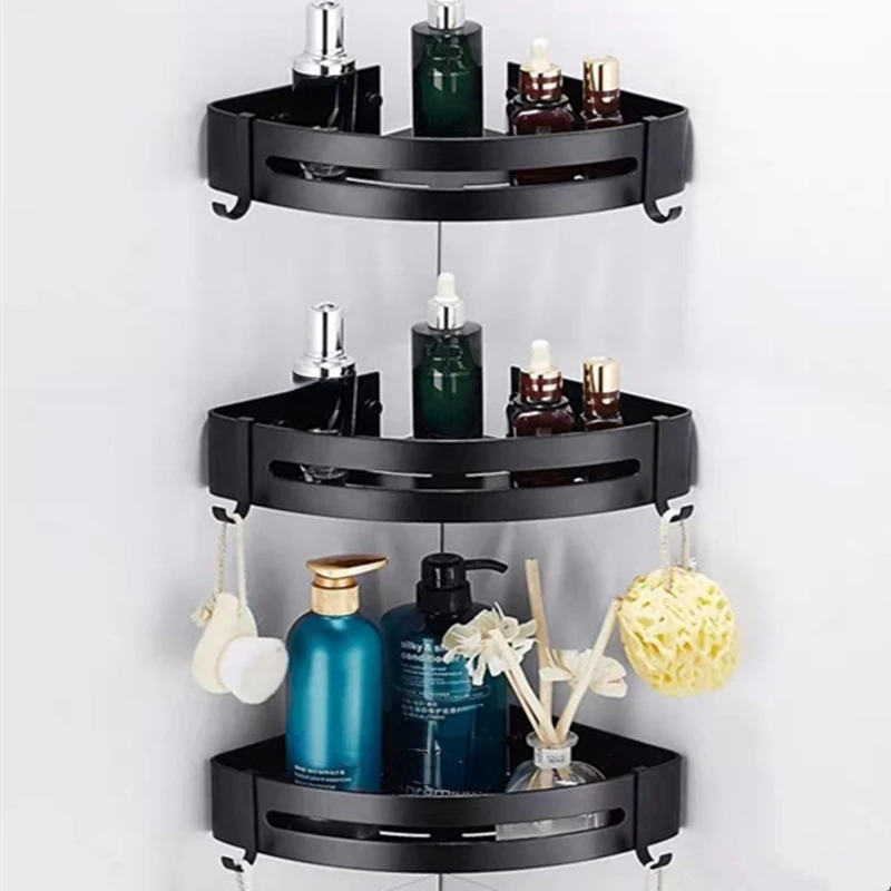 Corner Shelf Bathroom Storage Shelves Aluminum Toilet Triangle Towel Storage Wall-Free Punching Shower Rack Bathroom Accessories
Corner Shelf Bathroom Storage Shelves Aluminum Toilet Triangle Towel Storage Wall-Free Punching Shower Rack Bathroom Accessories