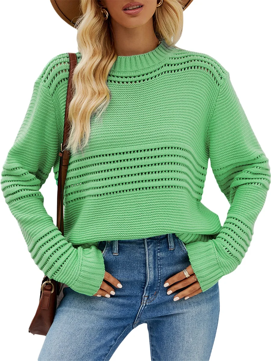 Women Fluffy Pullover Sweater Ribbed Stripe Long Sleeve Cute Soft Knitwear Fall Winter Warm Tops Streetwear
Women Fluffy Pullover Sweater Ribbed Stripe Long Sleeve Cute Soft Knitwear Fall Winter Warm Tops Streetwear