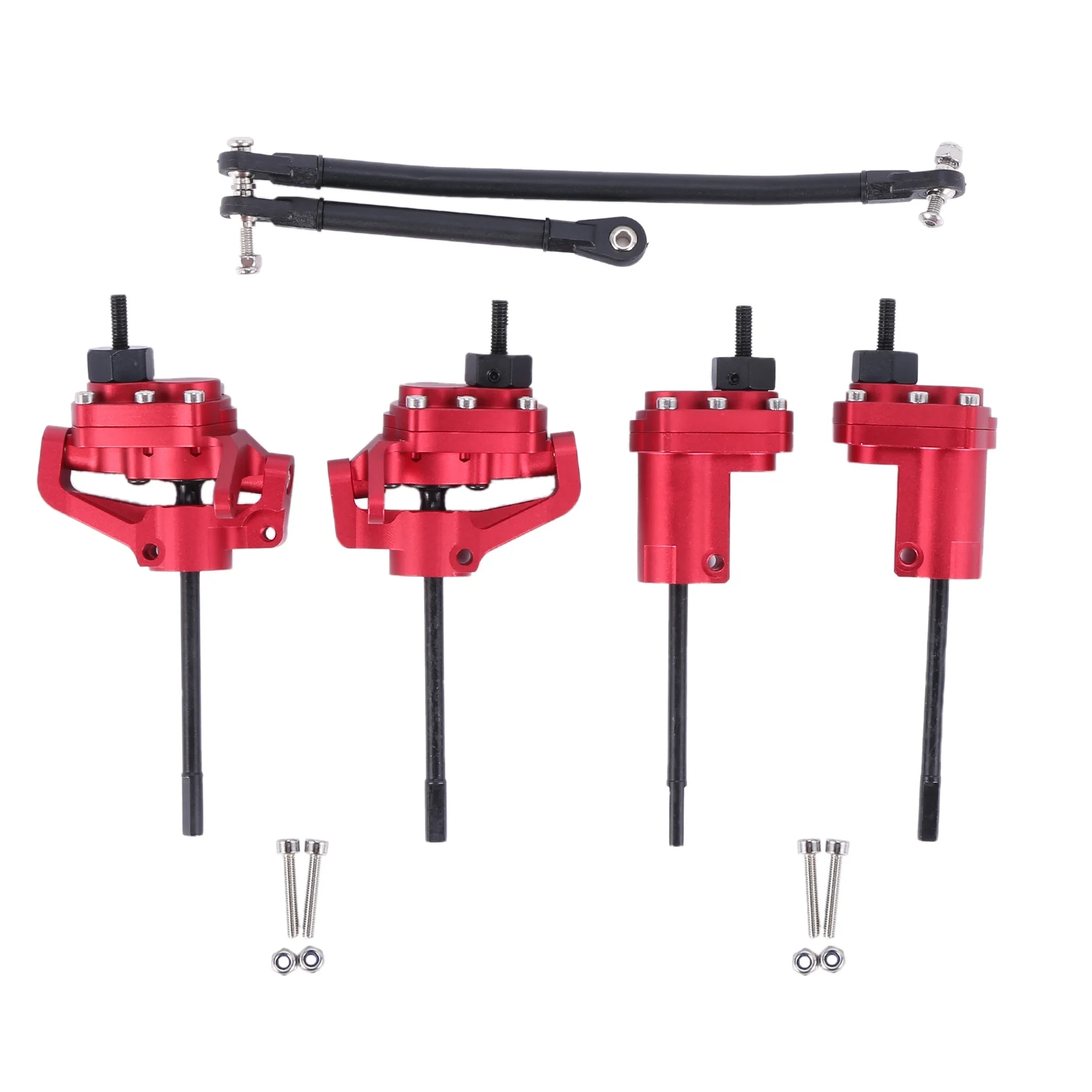 Metal Front & Rear Portal Axle Upgrade for 1/10 RC Crawler Car Axial SCX10 II 90046 90047 AR44 Axle Parts,Red
Metal Front & Rear Portal Axle Upgrade for 1/10 RC Crawler Car Axial SCX10 II 90046 90047 AR44 Axle Parts,Red