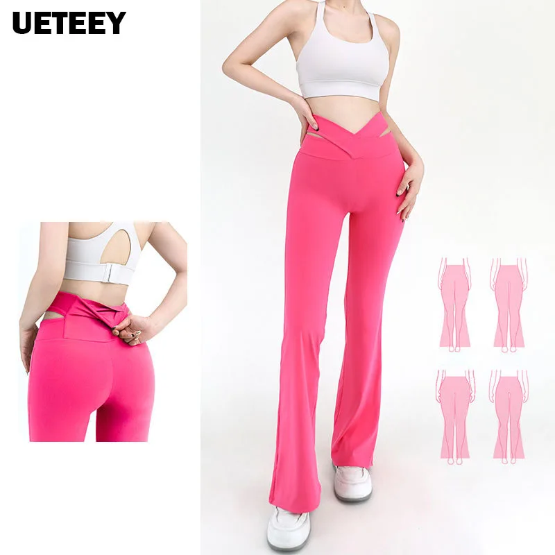 Strap Cross High Waist Yoga Flare Leggings with Pockets Lifting Pilates Fitness Leggings Workout Wide-Leg Gym Pants Sportswears
Strap Cross High Waist Yoga Flare Leggings with Pockets Lifting Pilates Fitness Leggings Workout Wide-Leg Gym Pants Sportswears