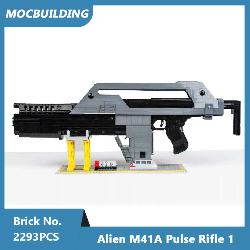 MOC Building Blocks Alien M41A Pulse Rifle Model Assembled Bricks Movie Military Weapon Sci Fi Pistol Toys 2293PCS
MOC Building Blocks Alien M41A Pulse Rifle Model Assembled Bricks Movie Military Weapon Sci Fi Pistol Toys 2293PCS
