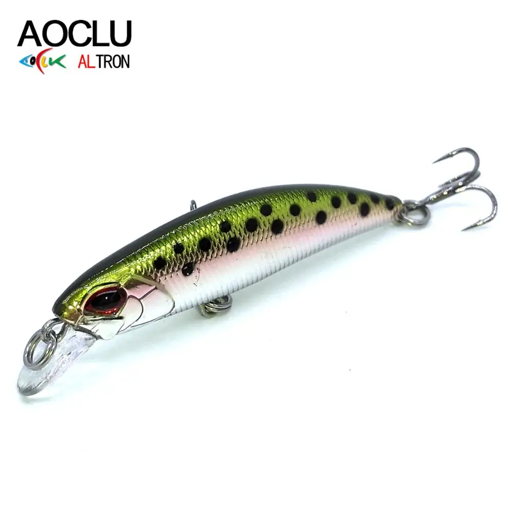 AOCLU wobblers Jerkbait 6 Colors 6cm 5.4g Hard Bait Small Minnow Crank Fishing lures Bass Fresh Salt water tackle sinking lure
AOCLU wobblers Jerkbait 6 Colors 6cm 5.4g Hard Bait Small Minnow Crank Fishing lures Bass Fresh Salt water tackle sinking lure