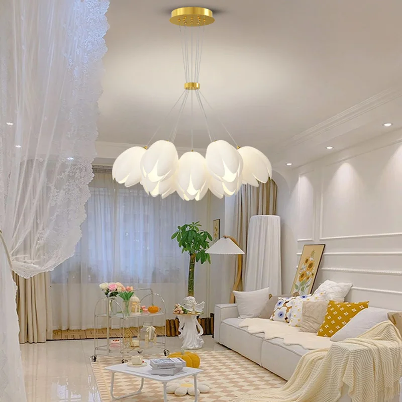 Modern LED Lamp Pendant Light French Cream Bedroom Dining Living Room Flower Ceiling Chandelier Design Lighting Room Decor
Modern LED Lamp Pendant Light French Cream Bedroom Dining Living Room Flower Ceiling Chandelier Design Lighting Room Decor