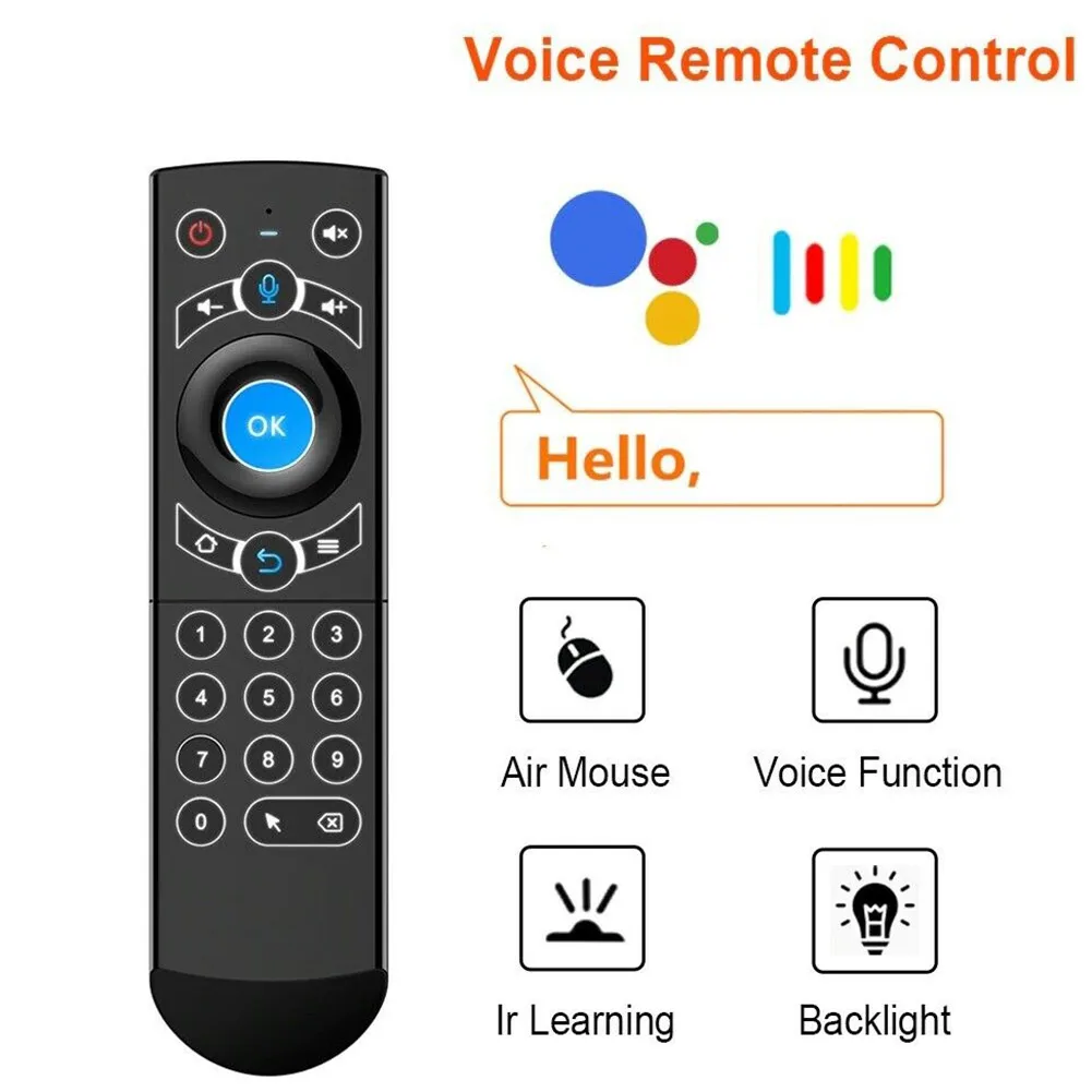 Voice Remote Control Wireless Keyboard Air Mouse IR Learning For AN TV Box Air Mouse & Gyroscope Function With 3-Gyro + 3-Gsenso
Voice Remote Control Wireless Keyboard Air Mouse IR Learning For AN TV Box Air Mouse & Gyroscope Function With 3-Gyro + 3-Gsenso