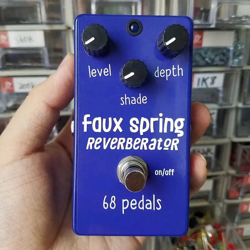 68pedals Faux Spring Reverb Reverb Pedal, Wampler Faux Spring Reverb Reverb Version, Guitar Effects
68pedals Faux Spring Reverb Reverb Pedal, Wampler Faux Spring Reverb Reverb Version, Guitar Effects