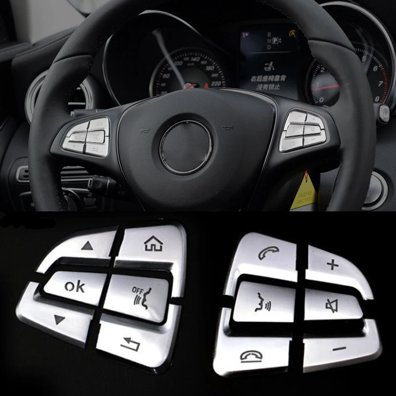 Car Interior Steering Wheel Button Cover Trim Sticker Decoration Switch Panel For Mercedes Benz GLC C Class W205
Car Interior Steering Wheel Button Cover Trim Sticker Decoration Switch Panel For Mercedes Benz GLC C Class W205