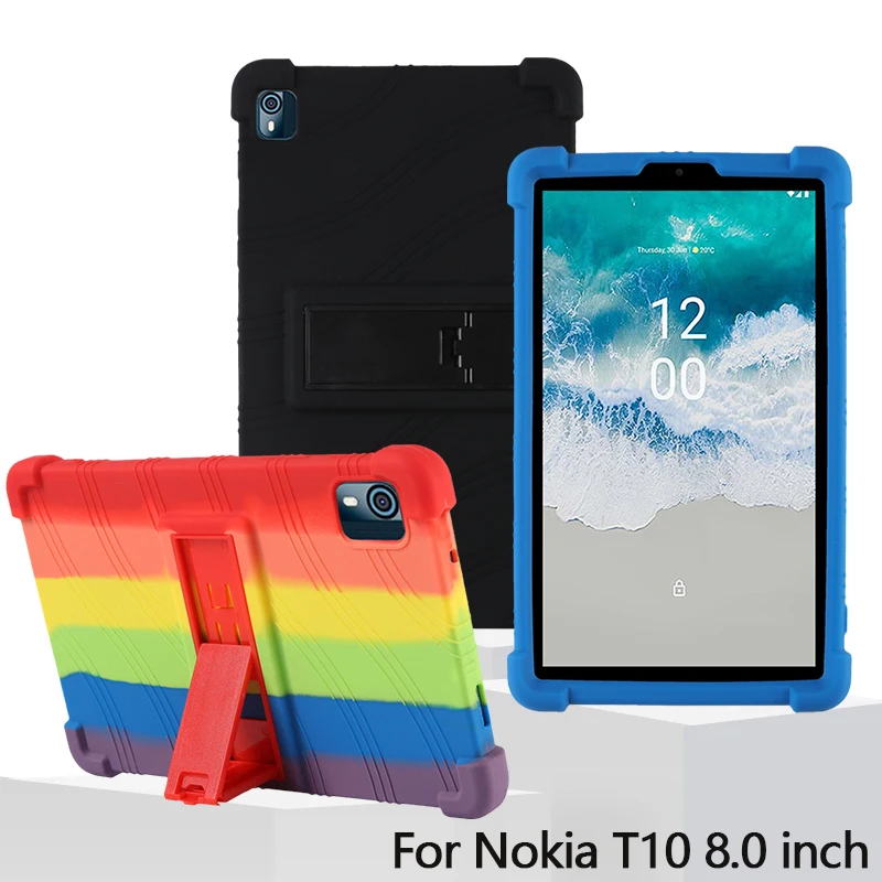 For Nokia T10 8 inch Kids Safe Shockproof Soft Silicon Protective Cover for nokia t10 8 Inch Camera Protect Stand Holder Case
For Nokia T10 8 inch Kids Safe Shockproof Soft Silicon Protective Cover for nokia t10 8 Inch Camera Protect Stand Holder Case