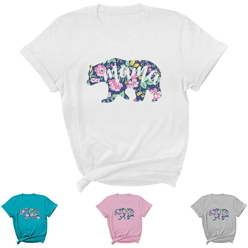 Mama Bear Letter Print Women T Shirt Short Sleeve O Neck Loose Women Tshirt Ladies Tee Shirt Tops Clothes Camisetas Mujer
Mama Bear Letter Print Women T Shirt Short Sleeve O Neck Loose Women Tshirt Ladies Tee Shirt Tops Clothes Camisetas Mujer