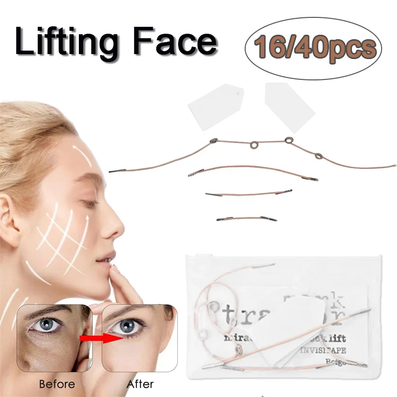 16/40Pcs Woman Invisible Facial Lift Tapes Set Face Neck V-Shape Skin Tighten Anti-wrinkle Sticker Fox Eyes Skin Care Tool
16/40Pcs Woman Invisible Facial Lift Tapes Set Face Neck V-Shape Skin Tighten Anti-wrinkle Sticker Fox Eyes Skin Care Tool