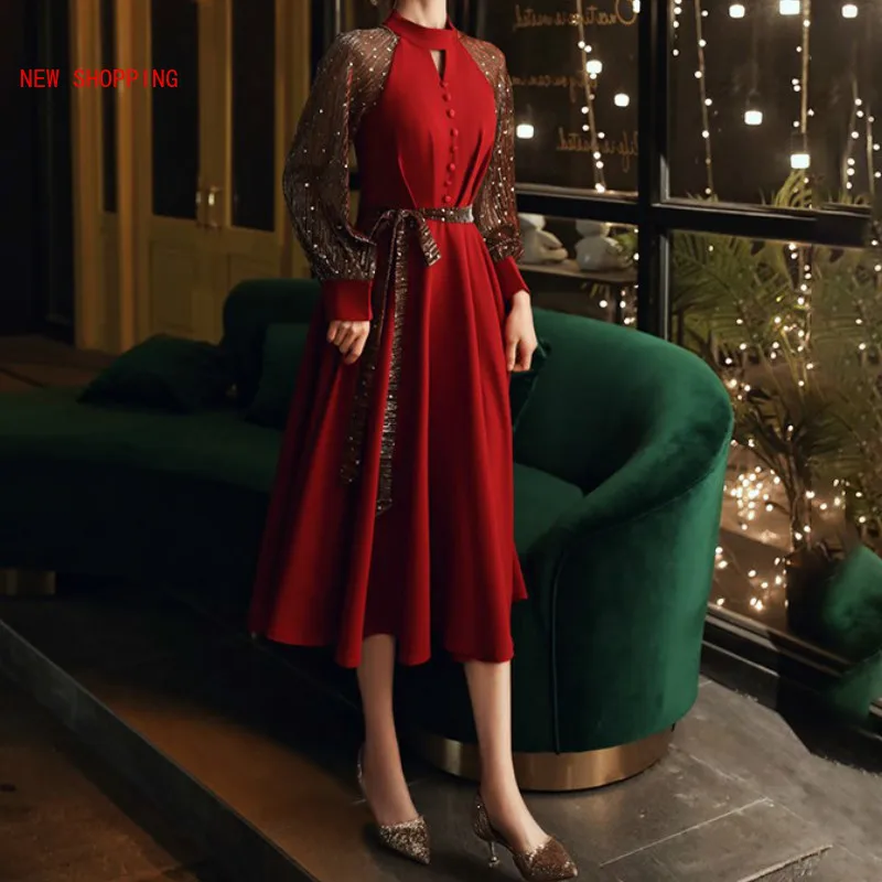 Sexy Autumn Xmas Party Dresses Red Dresses Women Christmas O Neck Black Mini Dress Party Elegant Tassel Dress Women Club Wear
Sexy Autumn Xmas Party Dresses Red Dresses Women Christmas O Neck Black Mini Dress Party Elegant Tassel Dress Women Club Wear