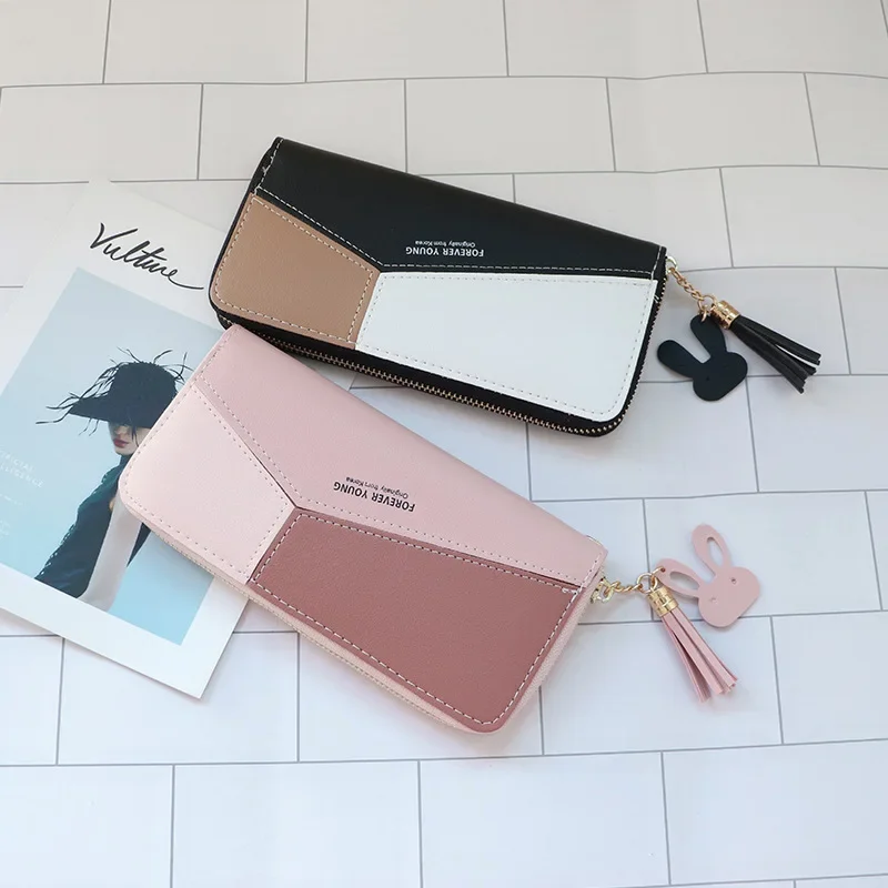 New Women's Handbag Purse Women's Long Wholesale Color Splicing Zipper Fringe Large Capacity Wallet Mobile Phone Bag
New Women's Handbag Purse Women's Long Wholesale Color Splicing Zipper Fringe Large Capacity Wallet Mobile Phone Bag