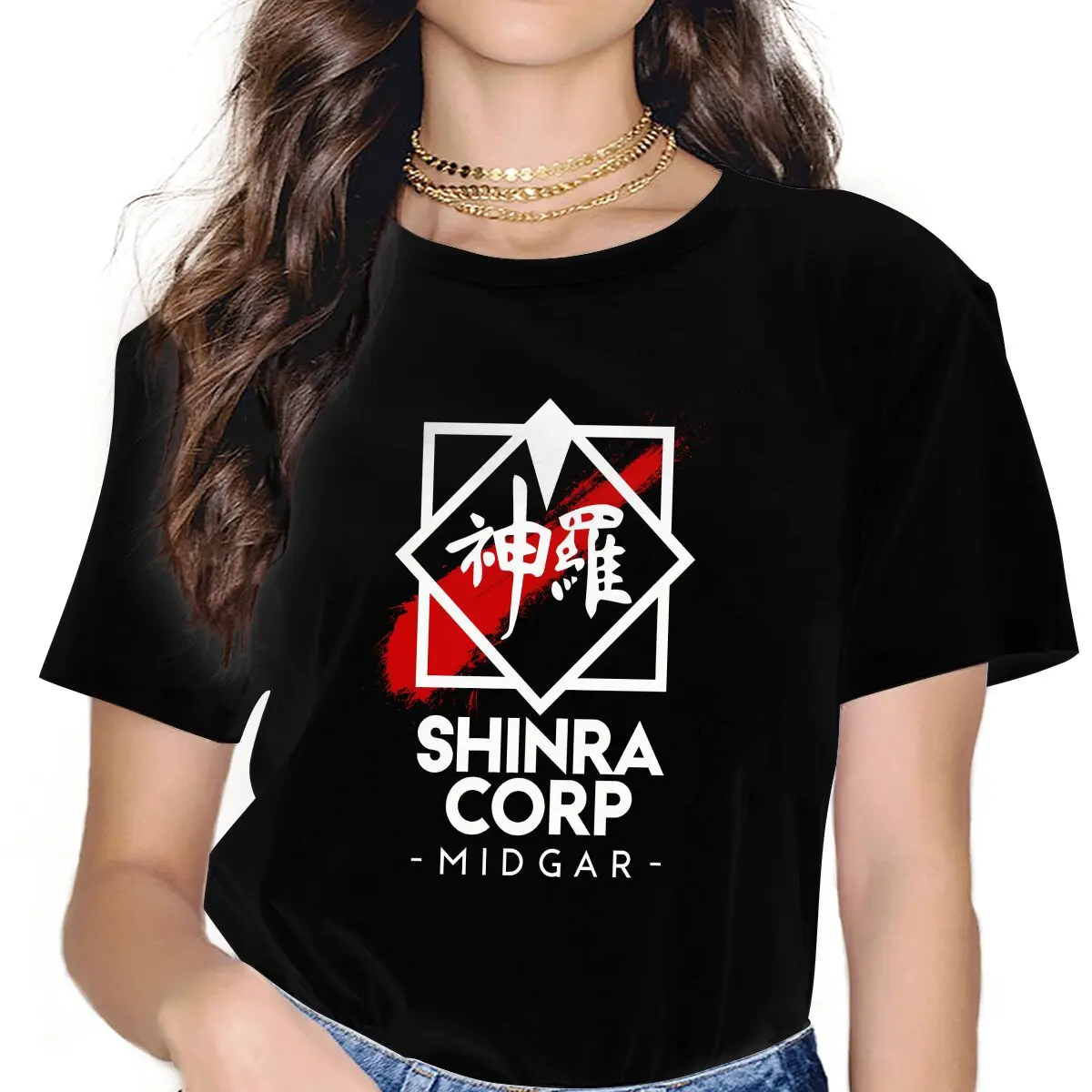 Final Fantasy Game Shinra Corp Midgar T Shirt Grunge Women's Tees Summer Harajuku Crewneck Polyester TShirt
Final Fantasy Game Shinra Corp Midgar T Shirt Grunge Women's Tees Summer Harajuku Crewneck Polyester TShirt