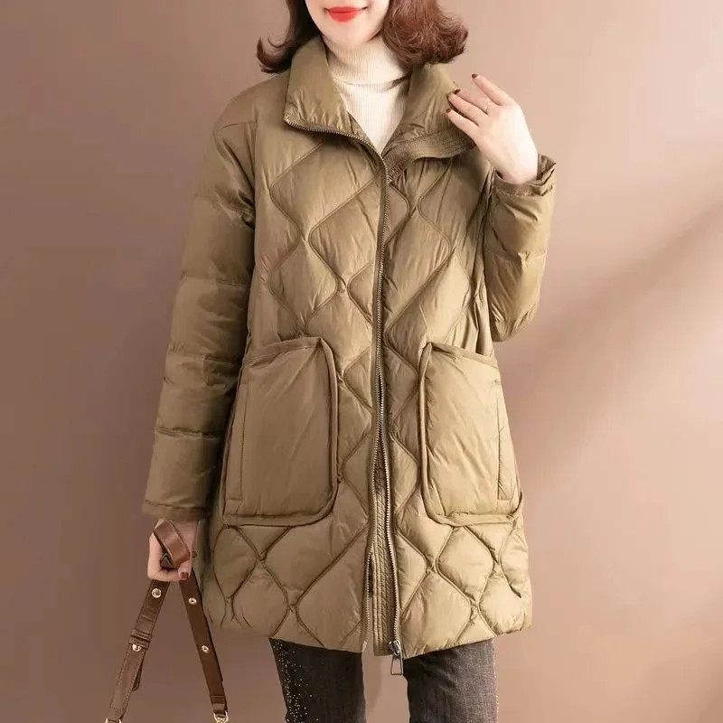 Down Cotton-padded Jacket Women Autumn Winter 2023 New Stand Collar Korean Version The Long Cotton-padded Coat Loose Padded Coat
Down Cotton-padded Jacket Women Autumn Winter 2023 New Stand Collar Korean Version The Long Cotton-padded Coat Loose Padded Coat