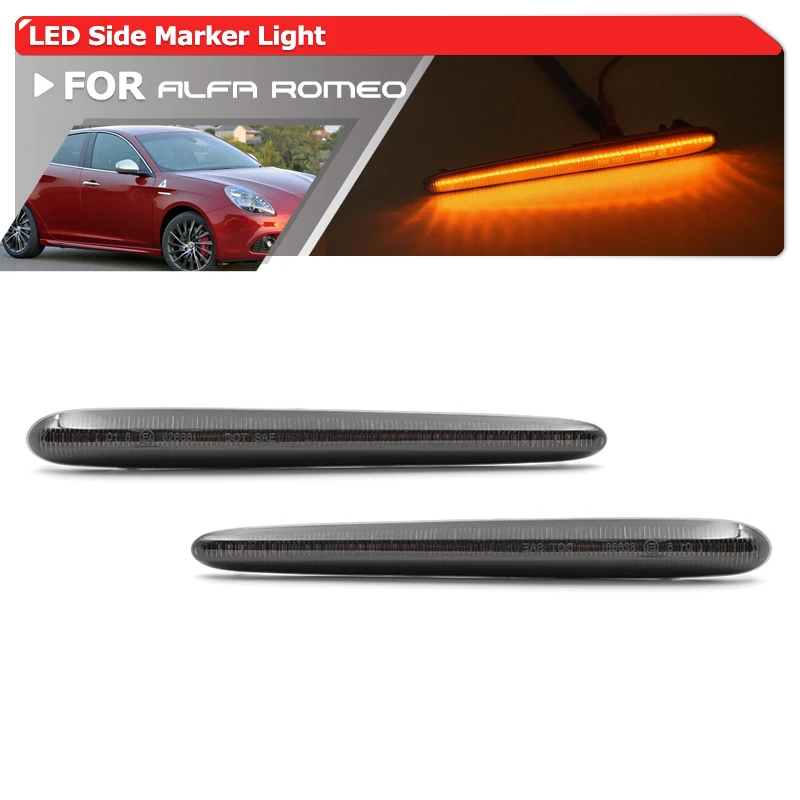 2x Smoked Front Led Side Marker Lights Turn Signal Blinker Indicator Lamps For Alfa Romeo Giulietta 940 Juliet Veloce Ti Sprint
2x Smoked Front Led Side Marker Lights Turn Signal Blinker Indicator Lamps For Alfa Romeo Giulietta 940 Juliet Veloce Ti Sprint