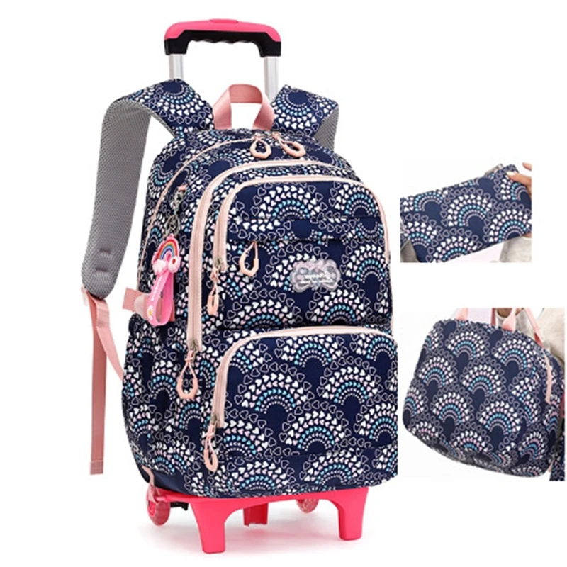 Kids School Wheeled Backpack set lunch bag pen bag Travel Luggage Trolley Backpack Bag For girls trolley backpack for girls 
Kids School Wheeled Backpack set lunch bag pen bag Travel Luggage Trolley Backpack Bag For girls trolley backpack for girls