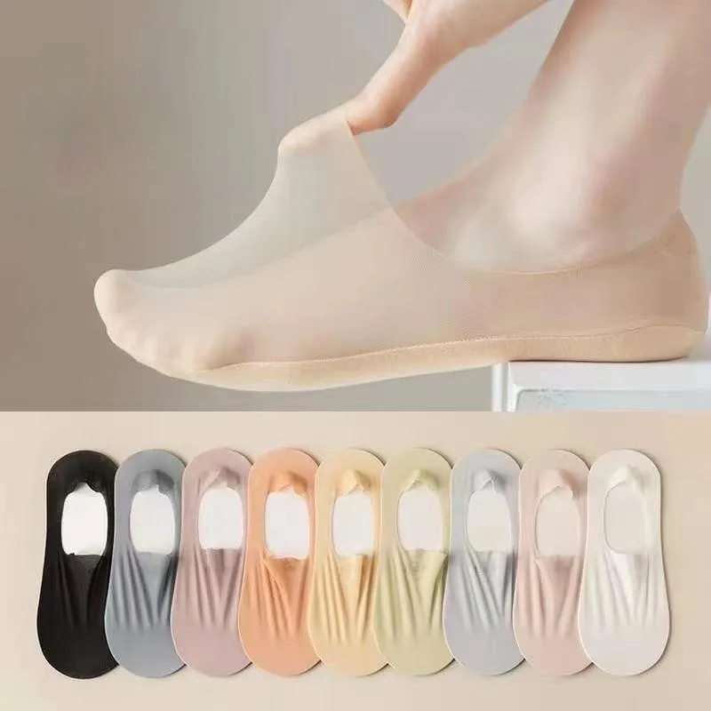 Silicone Anti-slip Invisible No Show Socks Summer Ultra-thin Breathable Sock Slippers Solid Color Ice Silk Low Cut Boat Socks
Silicone Anti-slip Invisible No Show Socks Summer Ultra-thin Breathable Sock Slippers Solid Color Ice Silk Low Cut Boat Socks