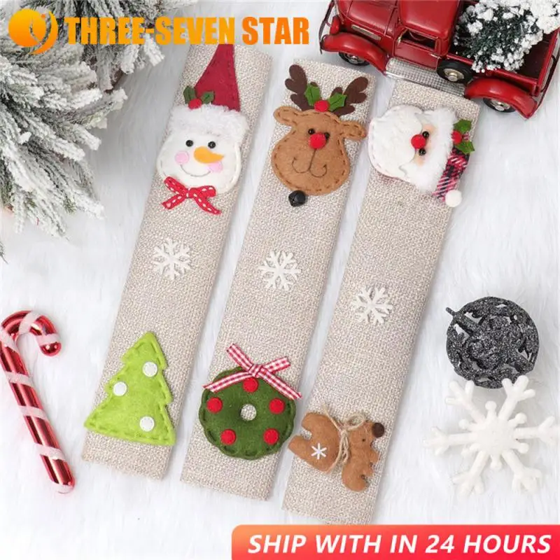 Refrigerator Door Handle Cover For Christmas Linen Santa Claus Snowman Reindeer Oven Protection Case With Stickers Christmas
Refrigerator Door Handle Cover For Christmas Linen Santa Claus Snowman Reindeer Oven Protection Case With Stickers Christmas