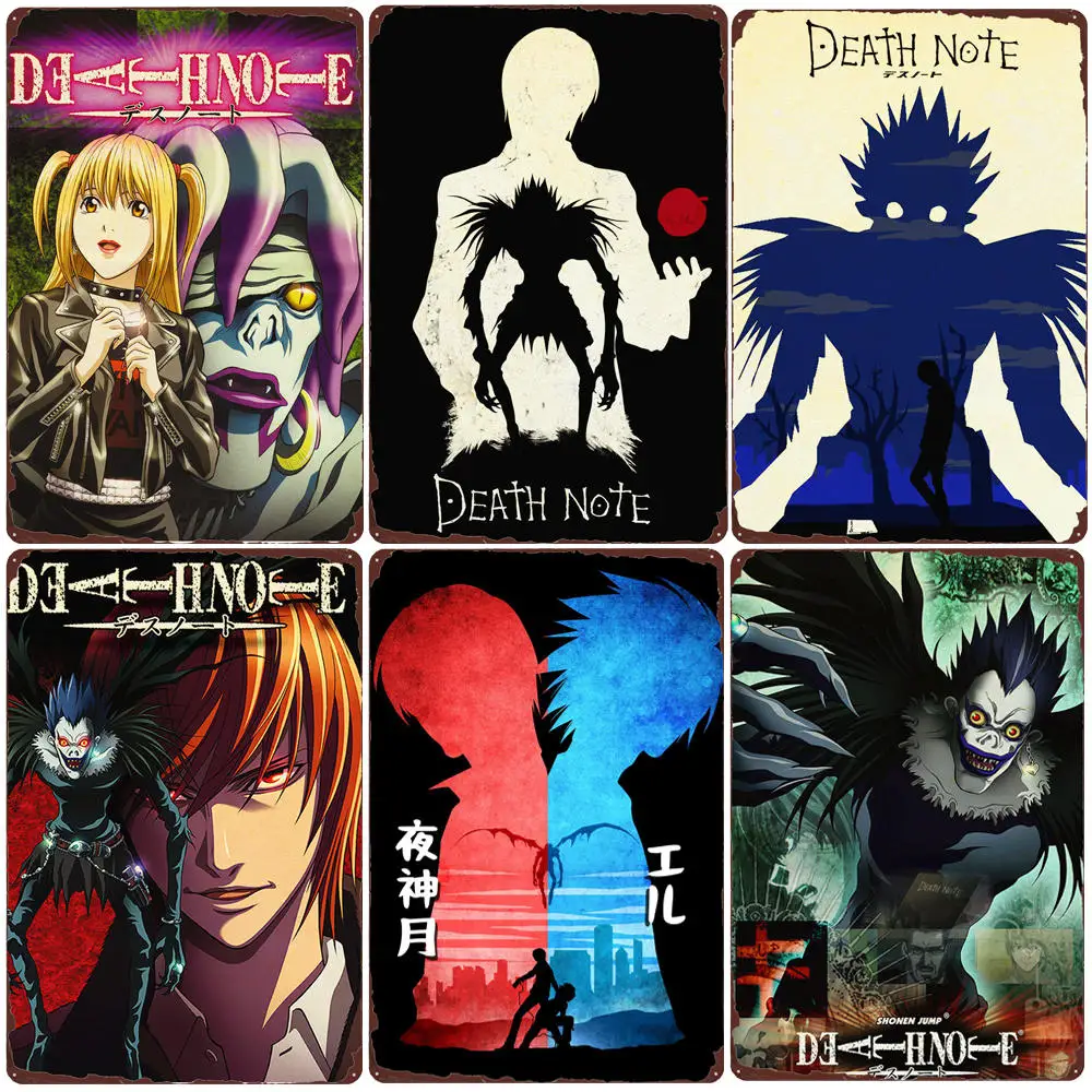 Death Note Plaque Vintage Metal Tin Sign Bar Pub Club Cafe Home Decoration Classic Anime Plates Japanese Comic Wall Sticker N389
Death Note Plaque Vintage Metal Tin Sign Bar Pub Club Cafe Home Decoration Classic Anime Plates Japanese Comic Wall Sticker N389