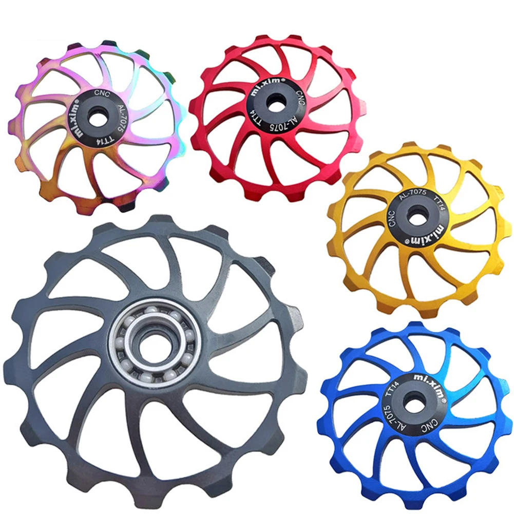 Mi.Xim Bicycle Mountain Bike 14T Aluminum Alloy Rear Derailleur Pulley Jockey Wheel Bearing Pulley Bike Guide Roller Idler
Mi.Xim Bicycle Mountain Bike 14T Aluminum Alloy Rear Derailleur Pulley Jockey Wheel Bearing Pulley Bike Guide Roller Idler