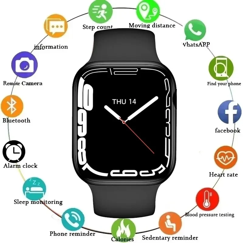 New T700 Pro Max Smart Watch Series 7 Wireless Charging 5.0 Bluetooth Call 44MM Sphygmomanometer Apple Android Smart Watch
New T700 Pro Max Smart Watch Series 7 Wireless Charging 5.0 Bluetooth Call 44MM Sphygmomanometer Apple Android Smart Watch