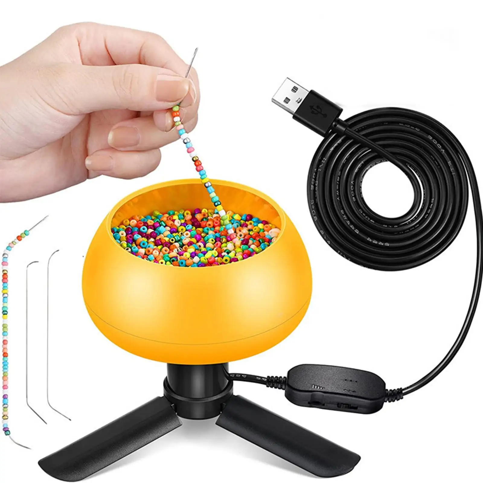 Electric Bead Beading Tool Jewelry Making Adjustable Speed Beading Wire Bead Kit for Pendants Charms DIY
Electric Bead Beading Tool Jewelry Making Adjustable Speed Beading Wire Bead Kit for Pendants Charms DIY