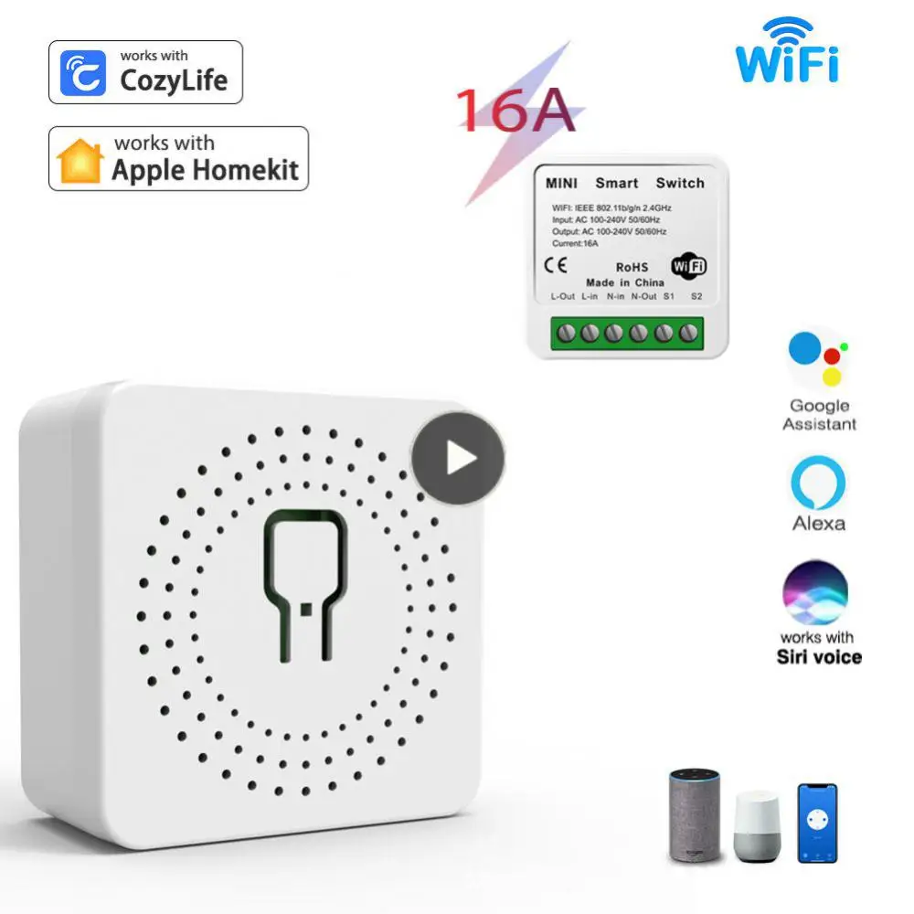 Remote Control Switch Wifi Disconnector On-off Device Cozylife And Homekit 16a Mini Breaker Diy Smart Home
Remote Control Switch Wifi Disconnector On-off Device Cozylife And Homekit 16a Mini Breaker Diy Smart Home