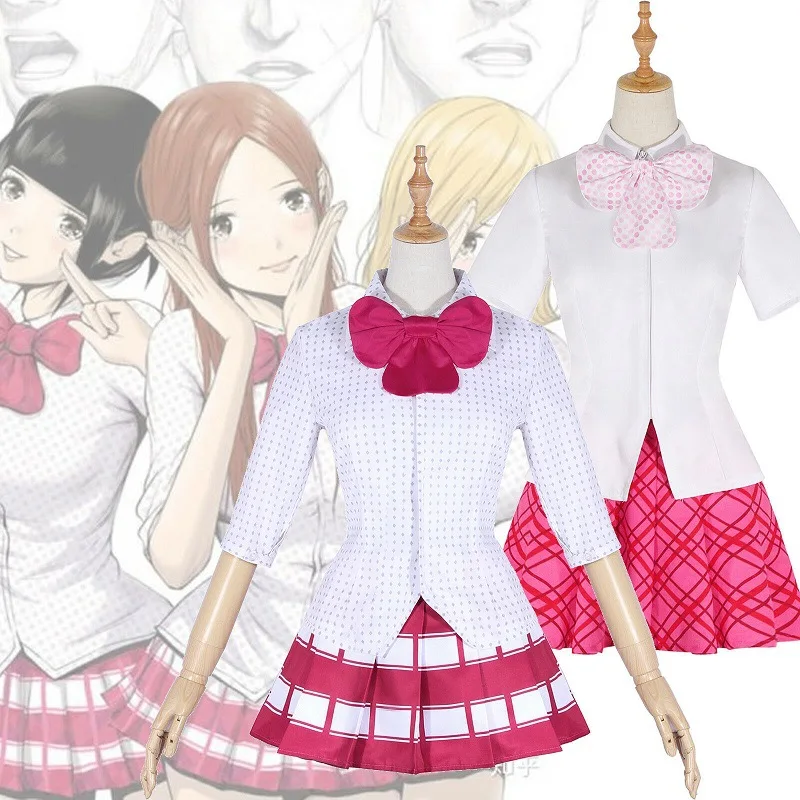 Anime Back Street Girls Mari Tachibana Chika Sugihara Airi Yamamoto Cosplay Costume Kawaii Girls Dress Set School Uniform
Anime Back Street Girls Mari Tachibana Chika Sugihara Airi Yamamoto Cosplay Costume Kawaii Girls Dress Set School Uniform