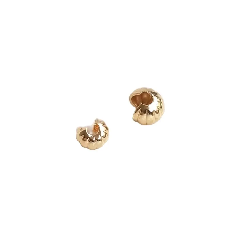 14K Plating Gold Fille Pumpkin grain half moon bag clasp crescent C buckle bag positioning bead bracelet end clasp DIY accessori
14K Plating Gold Fille Pumpkin grain half moon bag clasp crescent C buckle bag positioning bead bracelet end clasp DIY accessori