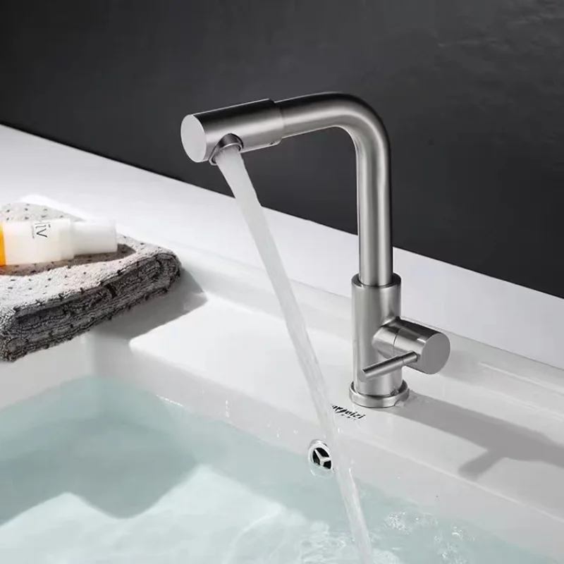 Rotating Sink Faucet Luxury Tap Kit for Washing Single Cold Water Basin Bathroom Furniture Kitchen Use Tapware Stainless Steel
Rotating Sink Faucet Luxury Tap Kit for Washing Single Cold Water Basin Bathroom Furniture Kitchen Use Tapware Stainless Steel