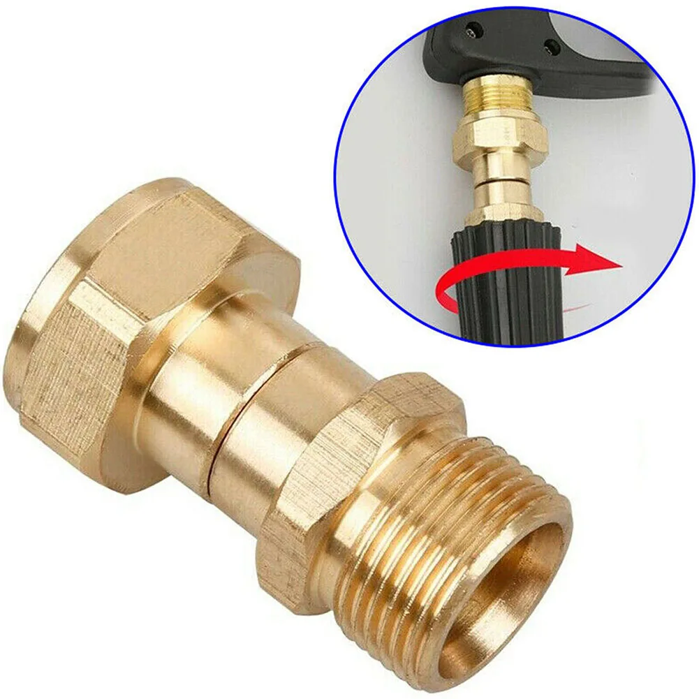1PC M22 14mm Brass Pressure Washer Swivel Joint Connector Hose Adapter For Home Garden Tool Accessory
1PC M22 14mm Brass Pressure Washer Swivel Joint Connector Hose Adapter For Home Garden Tool Accessory
