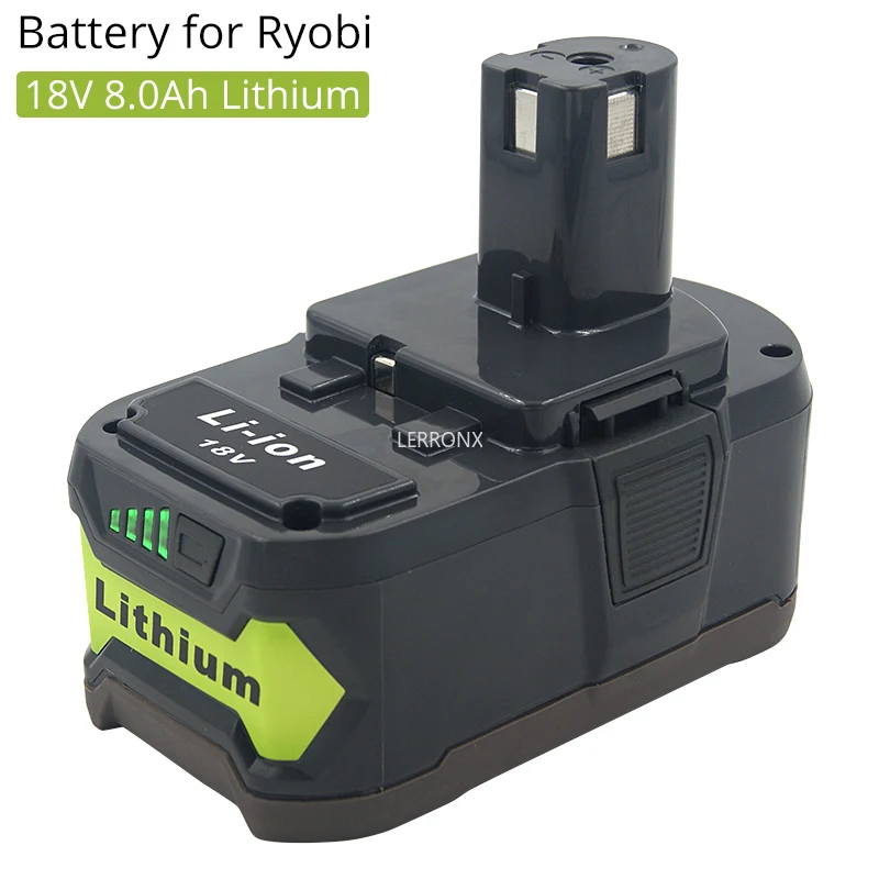 Новый Сменный литий-ионный аккумулятор 8000 мАч 18 в для Ryobi P104 P105 P106 P107 P108 P109 BPL1815 RB18L40 RB18L50 RB18L60 
Новый Сменный литий-ионный аккумулятор 8000 мАч 18 в для Ryobi P104 P105 P106 P107 P108 P109 BPL1815 RB18L40 RB18L50 RB18L60