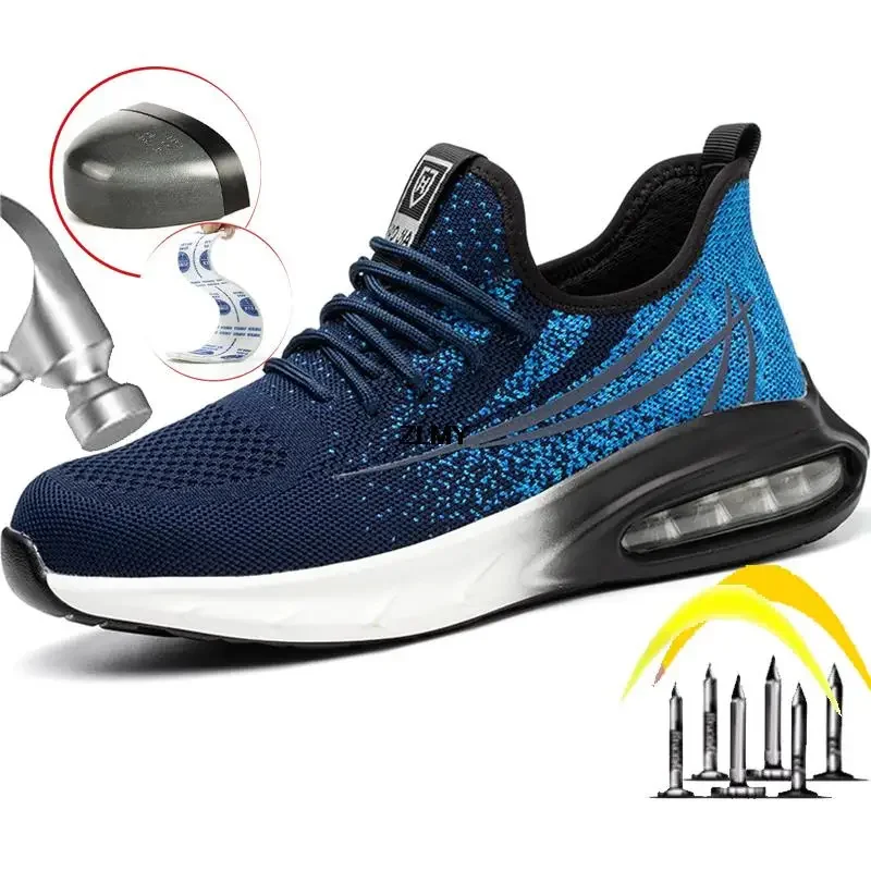 Men Women Safety Shoes Breathable Steel Toe Sneaker Puncture Proof Industrial Work Shoes Man Air Cushion Safety Work Boots 2023
Men Women Safety Shoes Breathable Steel Toe Sneaker Puncture Proof Industrial Work Shoes Man Air Cushion Safety Work Boots 2023