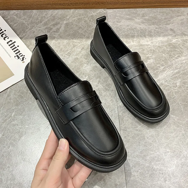 Shoes Woman 2022 Oxfords Soft Slip-on Square Toe Casual Female Sneakers British Style Black Flats Loafers With Fur Ladies' Footw 
Shoes Woman 2022 Oxfords Soft Slip-on Square Toe Casual Female Sneakers British Style Black Flats Loafers With Fur Ladies' Footw
