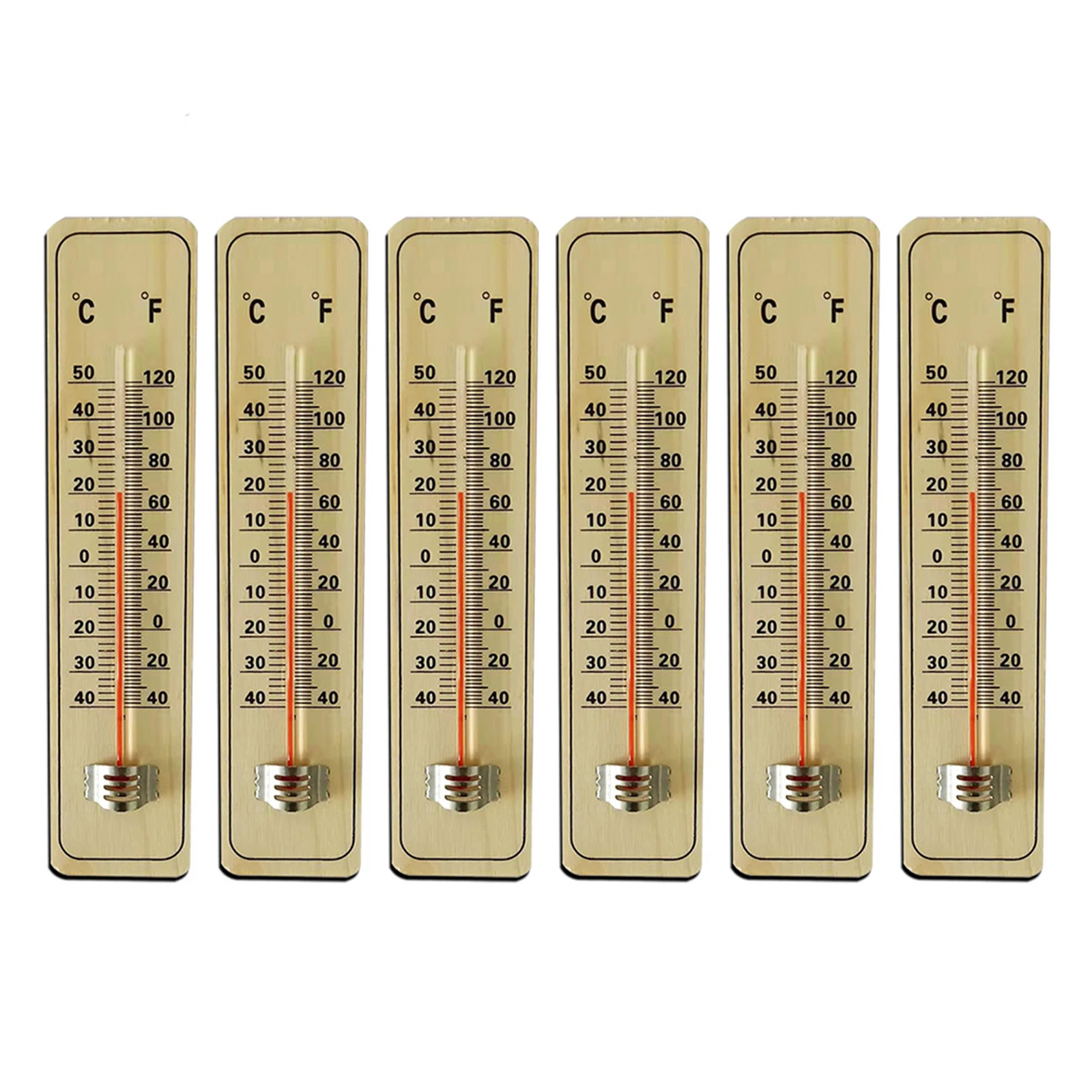 3/6PCS Traditional Wooden Garden Thermometer Wall Mounting With C & F Reading For Indoor Outdoor Garden
3/6PCS Traditional Wooden Garden Thermometer Wall Mounting With C & F Reading For Indoor Outdoor Garden