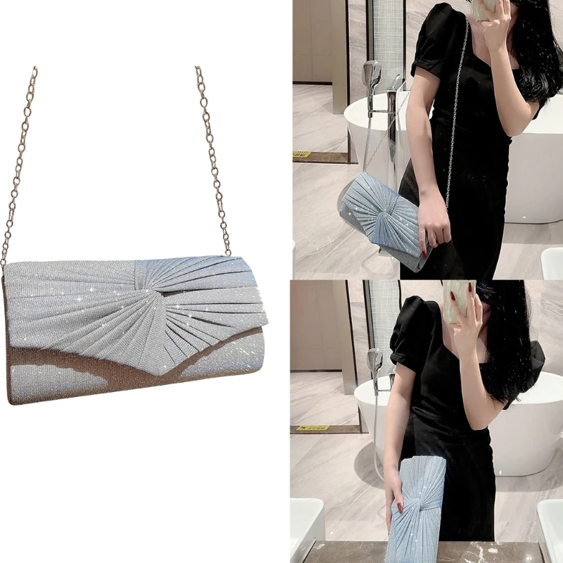 Женская Блестящая вечерняя сумка-конверт, элегантная женская свадебная Сумка-клатч для банкета, Женская Коктейльная сумка через плечо с цепочкой
Женская Блестящая вечерняя сумка-конверт, элегантная женская свадебная Сумка-клатч для банкета, Женская Коктейльная сумка через плечо с цепочкой