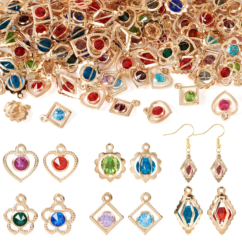 Crystal Rhinestone Pendants Iron Charms Star Heart Flower Dangle Charms for DIY Bracelet Necklace Earring Jewelry Making
Crystal Rhinestone Pendants Iron Charms Star Heart Flower Dangle Charms for DIY Bracelet Necklace Earring Jewelry Making