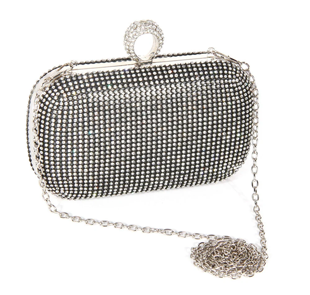 

Вечерние сумочки-клатчи от известного бренда, дамские вечерние сумочки с кольцом на палец и стразами, свадебные сумочки с кристаллами, сумочки-держатели