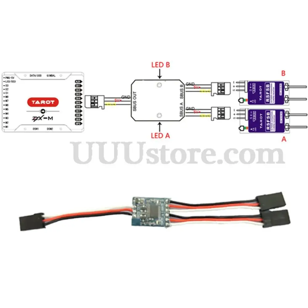 Tarot TL2931 Coach line 8-channel SBUS remote control coach module for the freestyle receiver module
Tarot TL2931 Coach line 8-channel SBUS remote control coach module for the freestyle receiver module