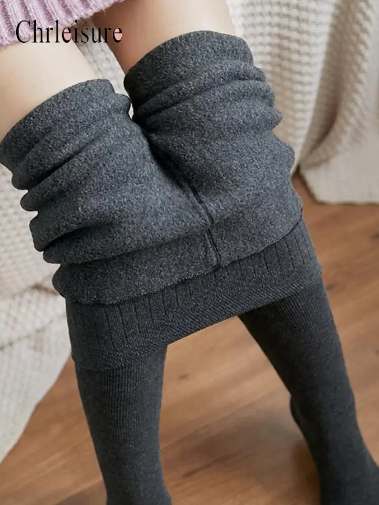 CHRLEISURE Winter Fleece Women Leggings Slim Thread Elasticity Tights Winter Thermal Leggins Slim Basic Solid Pantyhose Female
CHRLEISURE Winter Fleece Women Leggings Slim Thread Elasticity Tights Winter Thermal Leggins Slim Basic Solid Pantyhose Female