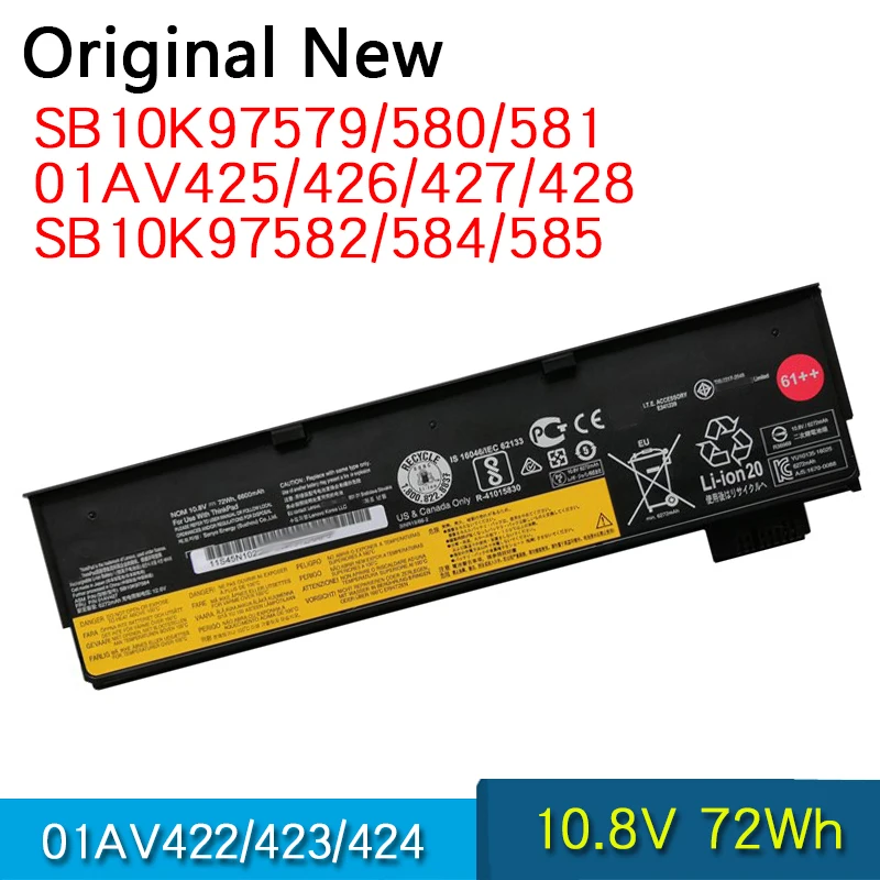 Оригинальная батарея SB10K97579 SB10K97580 SB10K97581 SB10K97582 SB10K97584 SB10K97585 SB10K97597 для Lenovo ThinkPad T470 T480 T570
Оригинальная батарея SB10K97579 SB10K97580 SB10K97581 SB10K97582 SB10K97584 SB10K97585 SB10K97597 для Lenovo ThinkPad T470 T480 T570