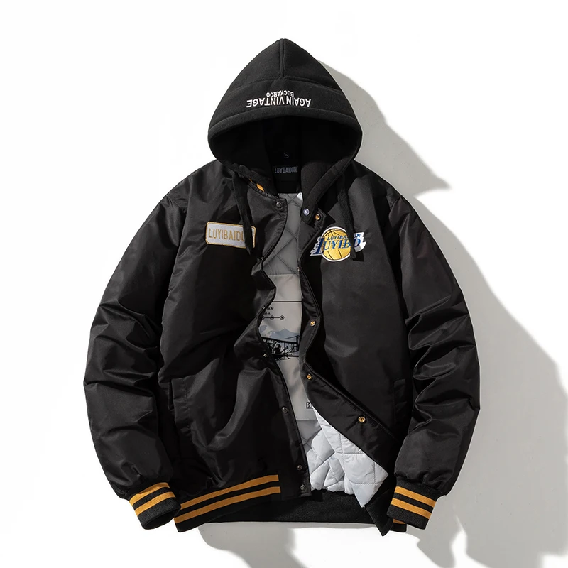 Winter Varsity Jacket Men Badge Basketball Jacket Casual Streetwear Hooded Coat Letter Thick Warm Parkas Male Outerwear Autumn
Winter Varsity Jacket Men Badge Basketball Jacket Casual Streetwear Hooded Coat Letter Thick Warm Parkas Male Outerwear Autumn