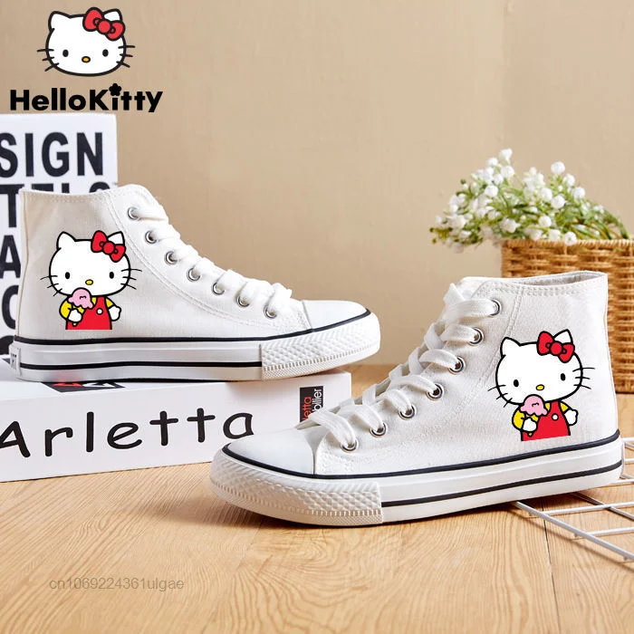 Sanrio Hello Kitty Shoe Low Top High Top Canvas Shoes Y2k Student Cartoon Casual Classic Flat Shoes Women Outdoor Fashion Shoes
Sanrio Hello Kitty Shoe Low Top High Top Canvas Shoes Y2k Student Cartoon Casual Classic Flat Shoes Women Outdoor Fashion Shoes