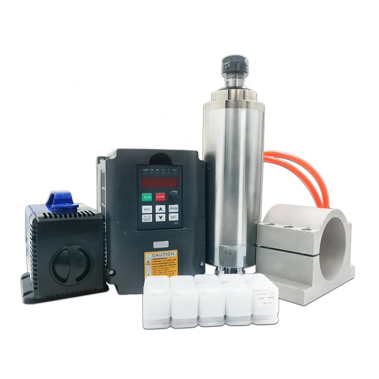 High Speed ER11 1.2kw 220v 24000rpm 36000rpm 60000rpm 400hz 600hz 1000hz water cooled Electric Spindle Motor kit with water pump
High Speed ER11 1.2kw 220v 24000rpm 36000rpm 60000rpm 400hz 600hz 1000hz water cooled Electric Spindle Motor kit with water pump