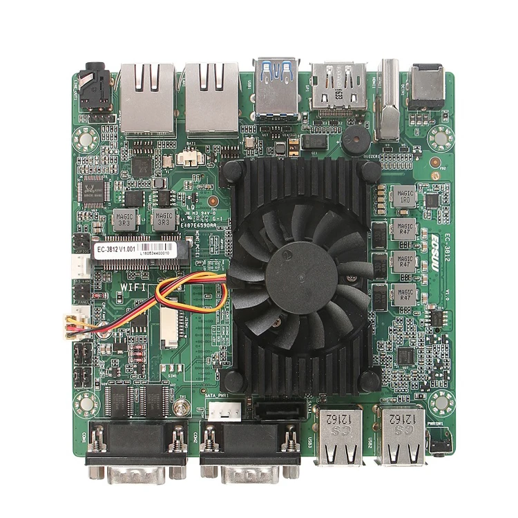 ECSUU EE-3812 3865U pc motherboard manufacturers 2 Gigabit Ethernet ports thin client motherboard with DP 2com 6usb
ECSUU EE-3812 3865U pc motherboard manufacturers 2 Gigabit Ethernet ports thin client motherboard with DP 2com 6usb