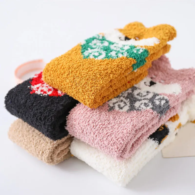 Autumn And Winter New Product Japanese Cartoon Dog Coral Fleece Tube Socks Female Thick Warm Towel Bottom Home Floor Sleep Socks
Autumn And Winter New Product Japanese Cartoon Dog Coral Fleece Tube Socks Female Thick Warm Towel Bottom Home Floor Sleep Socks