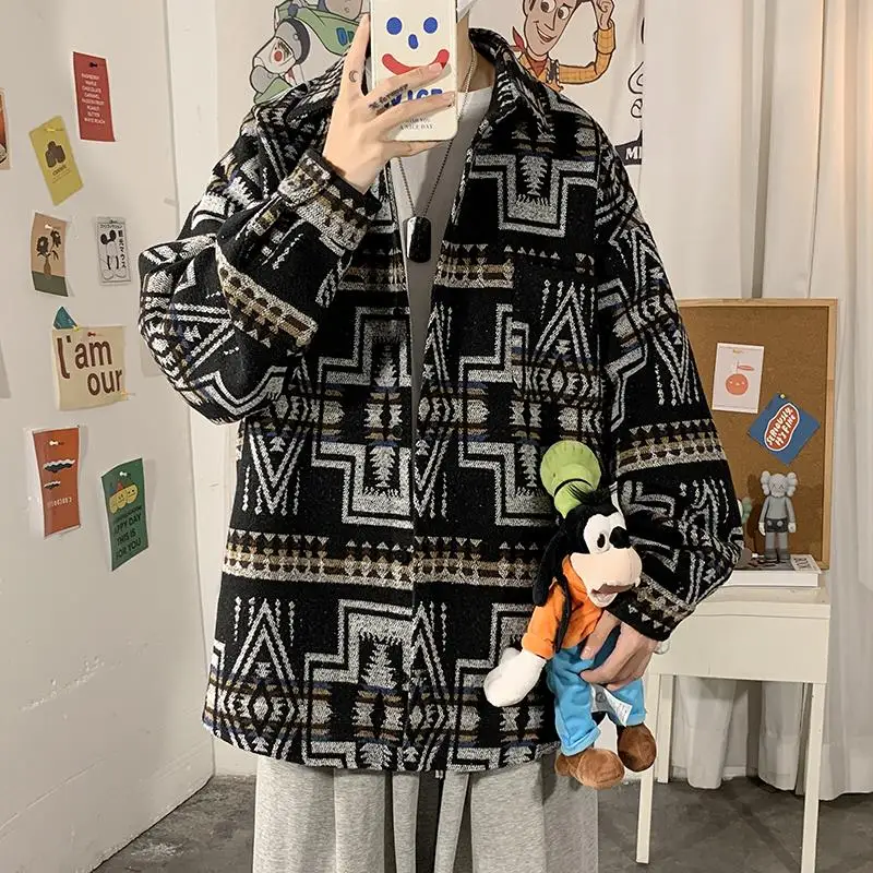 Spring Woolen Coat for Men Fashion Trends African Print Clothing Male Plus Size Suit Jackets Single Breasted Casual Streetwear
Spring Woolen Coat for Men Fashion Trends African Print Clothing Male Plus Size Suit Jackets Single Breasted Casual Streetwear